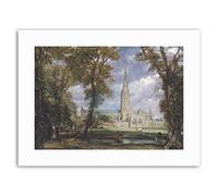 Wee Blue Coo John Constable Salisbury Cathedral Bishops Gard Canvas Art Prints