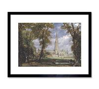 Wee Blue Coo John Constable Salisbury Cathedral Bishops Gard Framed Wall Art Print