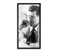 Wee Blue Coo John Kennedy USA President JFK Long Panel Framed Wall Art Print