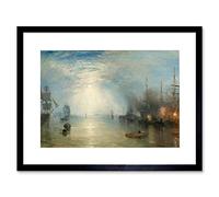 Wee Blue Coo Joseph Mallord William Turner British Keelmen Heaving Coal Framed Wall Art Print