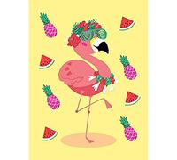 Wee Blue Coo Kawaii Flamingo Party Tropical Unframed Art Print Poster Wall Decor 12x16 inch