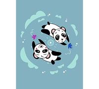 Wee Blue Coo Kawaii Panda Friends Large Art Print Poster Wall Decor