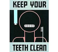 Wee Blue Coo Keep Your Teeth Clean Unframed Wall Art Print Poster Home Decor Premium