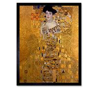 Wee Blue Coo Klimt Portrait Adele Bloch Bauer Art Print Framed Poster Wall Decor 12x16 inch