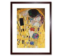 Wee Blue Coo Klimt The Kiss Artwork Framed Wall Art Print 12X16 Inch