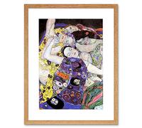 Wee Blue Coo Klimt The Maiden 1913 Artwork Framed Wall Art Print 12X16 Inch