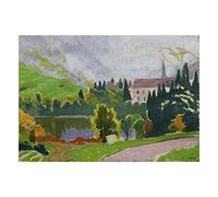 Wee Blue Coo La Chartreuse Du Reposoir Étang Maurice Denis Wall Art Print