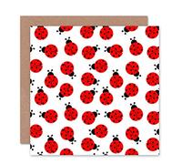 Wee Blue Coo Ladybug Birthday Card - Spotty Ladybird