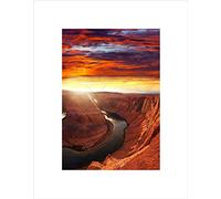 Wee Blue Coo Landmark Horse Shoe Bend Colorado River Wall Art Print