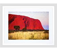 Wee Blue Coo Landscape Uluru Ayers Rock Australia Outback Framed Wall Art Print