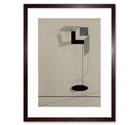 Wee Blue Coo Lazar El Lissitzky Kestnermappe Proun Rob Artwork Framed Wall Art Print 9X7 Inch