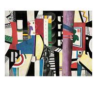 Wee Blue Coo Leger The City Art Print Poster Wall Decor 12X16 Inch