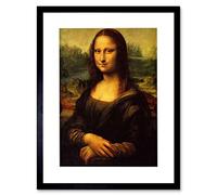 Wee Blue Coo Leonardo Da Vinci Mona Lisa Painting Picture Framed Wall Art Print