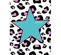 Wee Blue Coo Leopard Blue And Purple Reverse Bright Unframed Art Print Poster Wall Decor 12X16 Inch