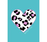 Wee Blue Coo Leopard Blue And Purple Solid Beautiful Large Art Print Poster Wall Decor