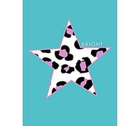 Wee Blue Coo Leopard Blue And Purple Solid Bright Unframed Art Print Poster Wall Decor 12X16 Inch