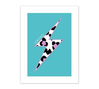 Wee Blue Coo Leopard Blue And Purple Solid Strong Art Print Canvas Premium Wall Decor Poster