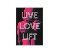 Wee Blue Coo Live Love Lift Word Art Wall Art Print