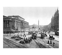 Wee Blue Coo Liverpool St. George's Hall England Old BW Art Print Poster Wall Decor 12X16 Inch