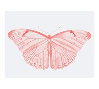 Wee Blue Coo Living Coral Butterfly Art Print Canvas Premium Wall Decor Poster