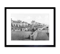 Wee Blue Coo Lowestoft The Terrace England Vintage History Old BW Framed Wall Art Print