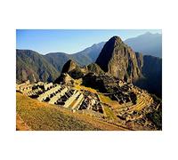 Wee Blue Coo Machu Picchu Peru Mountain Photo Wood Frame Picture Gift Wall Art Print