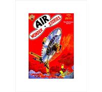 Wee Blue Coo Mag Science Fiction Air Wonder Stories Giant Blade Wall Art Print