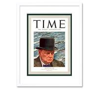 Wee Blue Coo Magazine 1941 Winston Churchill Man Year Time Framed Wall Art Print