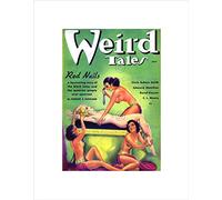 Wee Blue Coo Magazine Cover 1936 Weird Tales Red Nails Wall Art Print
