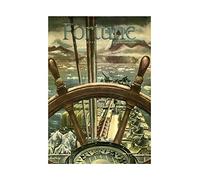 Wee Blue Coo Magazine Cover Fortune Nautical Sail War Ship Wall Art Print