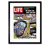 Wee Blue Coo Magazine Cover Nuclear War Bomb Shelter Framed Art Print Picture F12X1696