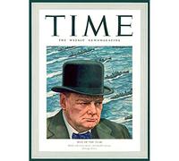 Wee Blue Coo Magazine War 1941 Winston Churchill 'man Of The Year' Time Canvas Print