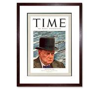 Wee Blue Coo Magazine War 1941 Winston Churchill Time Picture Framed Wall Art Print
