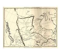 Wee Blue Coo Map Antique North America Canada Hudsons Bay Art Large Art Print Poster Wall Decor 18x24 inch