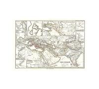 Wee Blue Coo Map Antique Spruner Persian Empire Wall Art Print