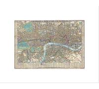Wee Blue Coo Map Illustrated Antique Crutchley London Wall Art Print