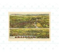 Wee Blue Coo Map Los Angeles California 1894 Wall Art Print