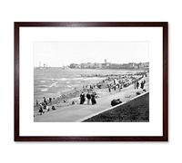 Wee Blue Coo Margate The Promenade England Vintage History Old BW Framed Wall Art Print