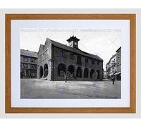 Wee Blue Coo Market Hall Ross On Wye Herefordshire England 1890 Old BW Framed Wall Art Print