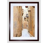 Wee Blue Coo Mdina Malta Historic Narrow Back Street Picture Framed Wall Art Print
