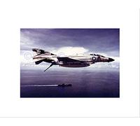 Wee Blue Coo Military Air Plane Fighter Jet F4j Phantom Navy Usaf Wall Art Print