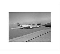 Wee Blue Coo Military Air Plane Fighter Jet F89j Usaf Wall Art Print