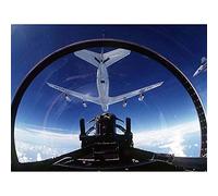Wee Blue Coo Military Air Plane Fighter Jet Usaf Kc135A Tanker F15 Eagle Art Print Poster Wall Decor 12X16 Inch