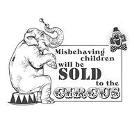 Wee Blue Coo Misbehaving Children Sold Circus Large Wall Art Poster Print Thick Paper 18X24 Inch