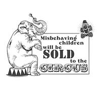 Wee Blue Coo Misbehaving Children Sold Circus Unframed Art Print Poster Wall Decor 12X16 Inch