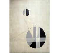 Wee Blue Coo Moholy Nagy Composition A XX Abstract Large Wall Art Poster Print Thick Paper 18X24 Inch