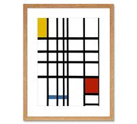 Wee Blue Coo Mondrian Cubes Old Master Art Picture Framed Wall Art Print