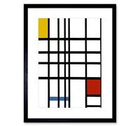 Wee Blue Coo Mondrian Cubes Old Master Art Picture Framed Wall Art Print