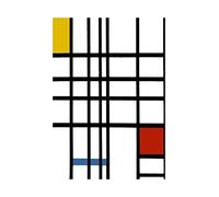 Wee Blue Coo Mondrian Cubes Old Master Painting Picture Wall Art Print