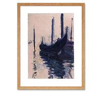 Wee Blue Coo Monet Gondola Venice Old Master Painting Framed Art Print Picture F12X231
